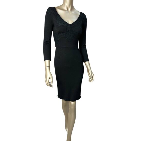 Dolce & Gabbana Black Fitted Lace Dress Sz.40 - Picture 1 of 7